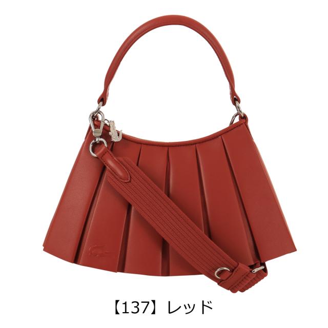 ラコステ ショルダーバッグ 本革 レディース NU5011DP LACOSTE 牛革 レザー 小さめ ミニショルダー フリル プリーツ_11