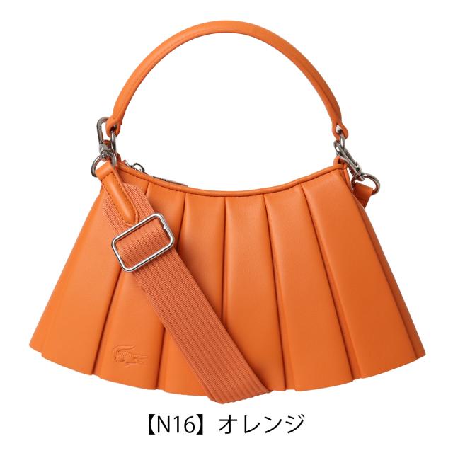 ラコステ ショルダーバッグ 本革 レディース NU5011DP LACOSTE 牛革 レザー 小さめ ミニショルダー フリル プリーツ_13