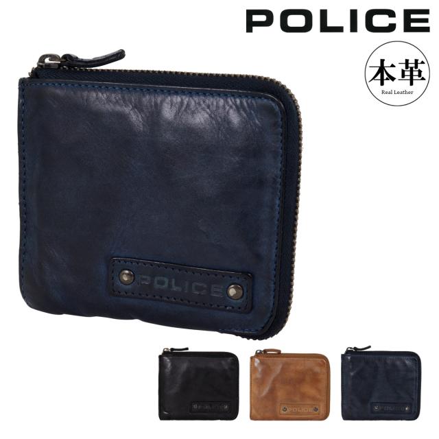 【レビュー投稿で+5％還元】ポリス ショート財布 LAVARE ラヴァーレ メンズ 59606 POLICE ケース カード入れ 牛革 開運 一粒万倍日 クリスマス_mp