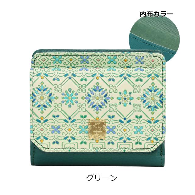 【レビュー投稿で+5％還元】エフィー 二つ折り財布 レディース 友禅文庫 PD3-18 efffy｜札入れ 小銭入れ 牛革 日本製 開運 一粒万倍日_12
