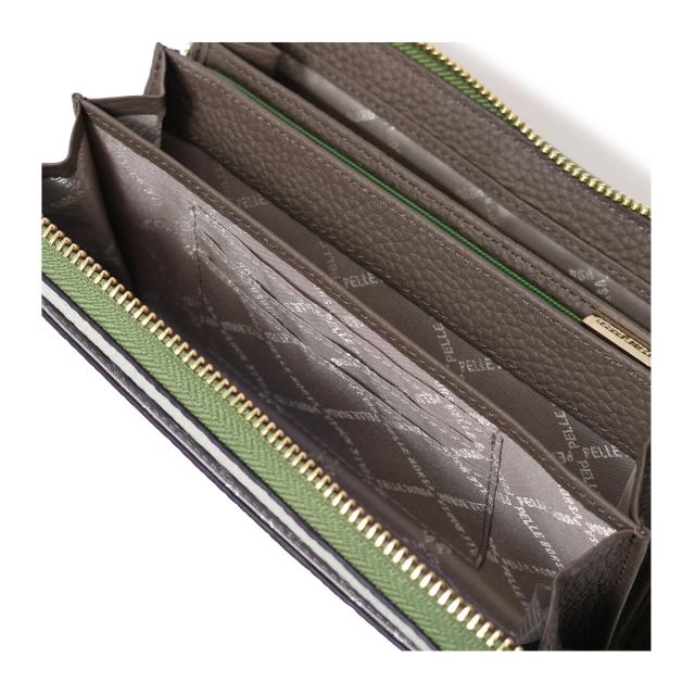 【レビュー投稿で+5％還元】ペレボルサ 長財布 ラウンドファスナー 本革 レネットグッズ 日本製牛革 レザー レディース 204743 PELLE BORSA │ 大容量 たくさん入る 開運 一粒万倍日 