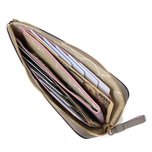 【レビュー投稿で+5％還元】ペレボルサ 長財布 薄い 薄型 L字ファスナー 本革 抗菌 防臭 薄い財布 レディース 205443 フィーネグッズ PELLE BORSA レザー 日本製牛革 お財布 サイフ おしゃれ 大人 上品 かわいい ギフト 開運 一粒万倍日 クリスマス_mp クリスマス_wp レビュー投稿で+5％還元】ペレボルサ 長財布 薄い 薄型 L字ファスナー