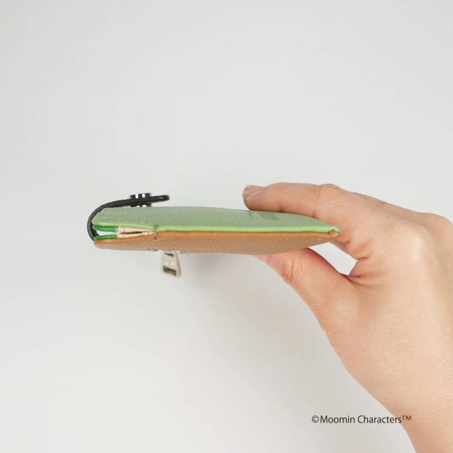 【レビュー投稿で+5％還元】ムーミン ペレボルサ 長財布 本革 スナフキン リトルミイ 薄い薄型 スリムウォレット かわいい キャラクター 大人 レディース 2005 Moomin Dot PELLE BORSA パンチング 開運 一粒万倍日_4