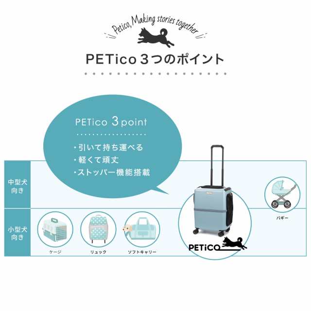 レビュー投稿で+5％還元】ペットキャリー ペチコ 3001-L PETico 1年