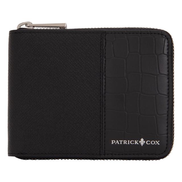 PATRICK COX 二つ折り財布 エンボス加工 牛革 PATRICK COX 【正規販売店】PATRICK エンボスレザー