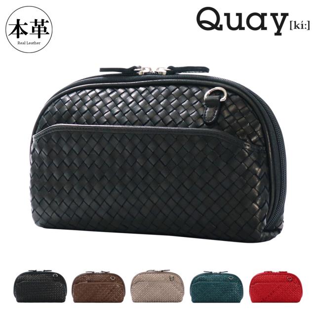 【レビュー投稿で+5％還元】キー ショルダーバッグ ウォレットショルダー スマホショルダー レディース 33594 QUAY ポシェット 斜め掛け 馬革 レザー クリスマス_mp クリスマス_wp