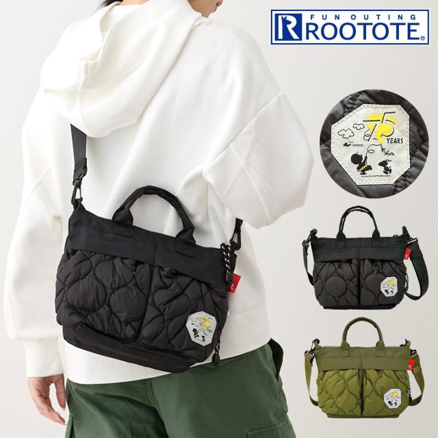 【レビュー投稿で+5％還元】スヌーピー ピーナッツ ルートート トートバッグ 8406 ROOTOTE 2WAY ショルダーバッグ ミニショルダー IP デリ パフ Peanuts-9Rの通販は