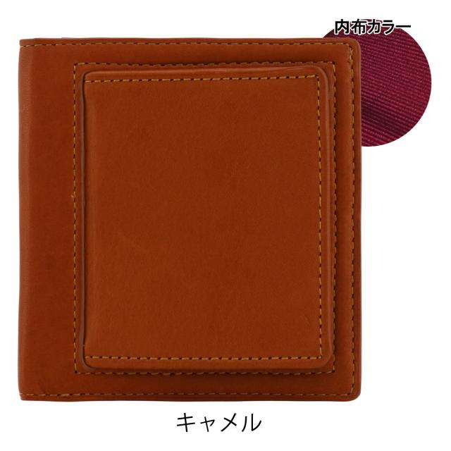 レビュー投稿で+5％還元】ゾンネ 二つ折り財布 ミニ財布 羊革 本革