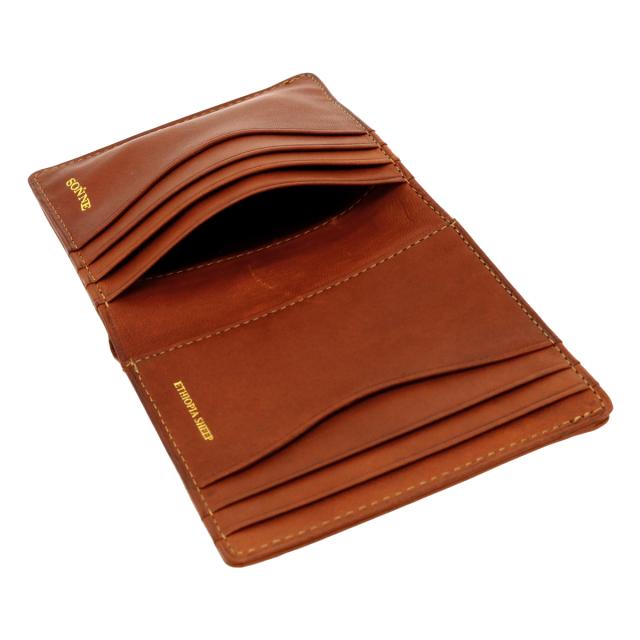 レビュー投稿で+5％還元】ゾンネ 二つ折り財布 ミニ財布 羊革 本革