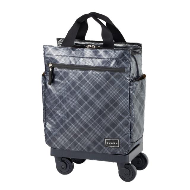 【レビュー投稿で+5％還元】スワニー ショッピングカート 13L 4輪 A4 撥水 タルタンIV D-578M18 SWANY ショッピングキャリー デイリーキャリー お買い物 シニア 旅行 普段使い おしゃれ_1