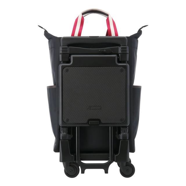 【レビュー投稿で+5％還元】スワニー ショッピングカート ショッピングキャリー B4 座面付き 座れる 静音 静か 撥水 23L 55cm 3.4kg レディース 機内持ち込み D-630 ポルド SWANY 買い物バッグ ロッカーサイズ クリスマス_mp クリスマス_wp