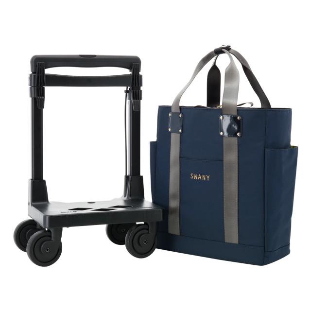 【レビュー投稿で+5％還元】スワニー ショッピングカート ショッピングキャリー 静音 静か A4 撥水 13L 44cm 2.2kg レディース 機内持ち込み D-631 ブリル SWANY エキスパンダブル 買い物バッグ ロッカーサイズ クリスマス_mp クリスマス_wp