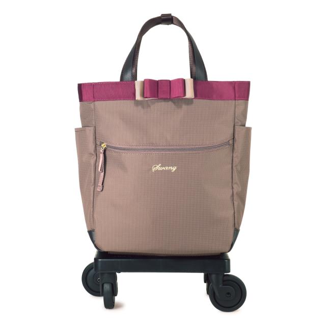 スワニー ショッピングカート 4輪 A4 撥水 機内持ち込み ルバンド D-640M18 SWANY ショッピングキャリー デイリーキャリー お買い物 シニア 旅行 普段使い おしゃれ_1