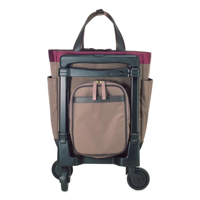 スワニー ショッピングカート 4輪 A4 撥水 機内持ち込み ルバンド D-640M18 SWANY ショッピングキャリー デイリーキャリー お買い物 シニア 旅行 普段使い おしゃれ_2