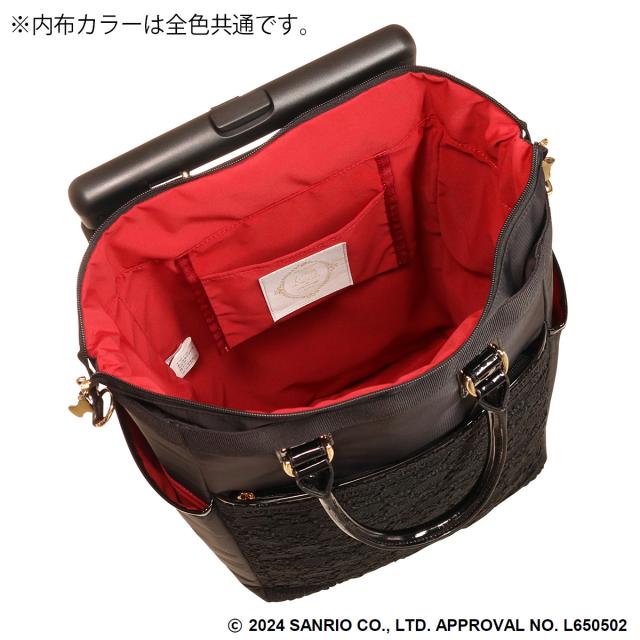 【レビュー投稿で+5％還元】ハローキティ スワニー 近沢レース店 コラボ ショッピングカート 座面付き キティちゃん 18L 45cm 3.3kg ショッピングキャリー 座れる 静音 静か 機内持ち込み 買い物バッグ ロッカーサイズ 4輪ストッパー T2キャスター D-643 クリスマス_mp