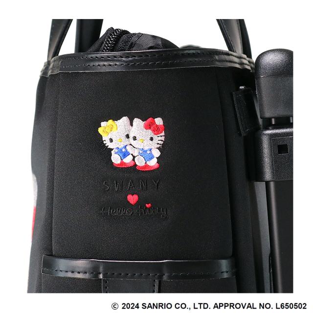 【レビュー投稿で+5％還元】ハローキティ スワニー ショッピングカート キティちゃん ショッピングキャリー 10L 43cm 2.3kg 機内持ち込み D-656 Hello Kitty 50th ハローミミィ コラボ 刺繍 SWANY 静音設計 お買い物キャリー クリスマス_mp