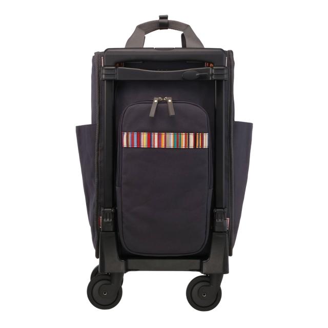 スワニー ショッピングカート レ・トワール・デュ・ソレイユ コラボモデル 4輪 B4 D-695 L21 SWANY ショッピングキャリー デイリーキャリー 出張 お買い物 旅行 おしゃれ ストライプ 機内持ち込み 静音設計キャスター_2