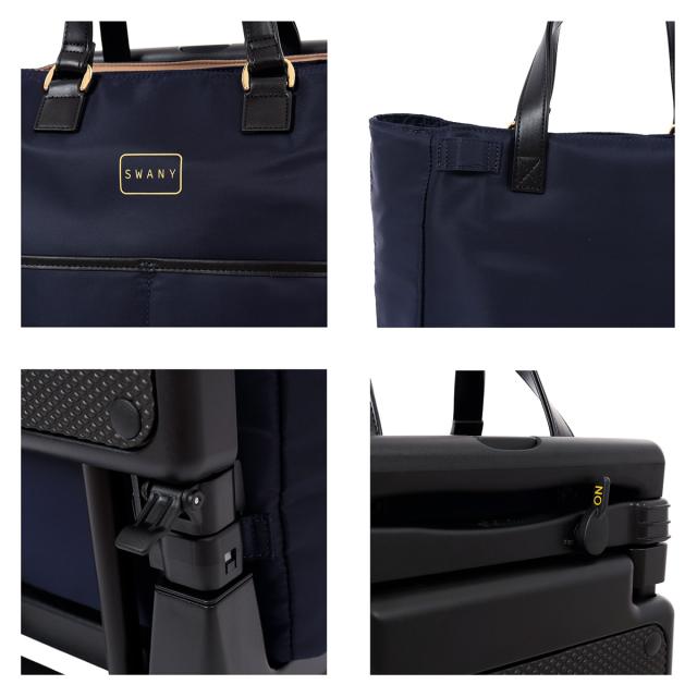 【レビュー投稿で+5％還元】スワニー ショッピングキャリー 当社限定 19L 55cm 3.3kg  座面付き 座れる 静音 静か 機内持ち込み D-696 東京デリカオリジナル SWANY 静音設計 買い物バッグ ロッカーサイズ 4輪ストッパー T2キャスター クリスマス_mp