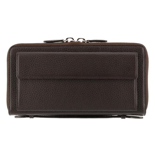 出産祝い 送料無料 ブラビューラ 本革 大容量 ラウンドファスナー 長財布 T Del Bravura T 別注モデル 当社限定 メンズ 多機能 スマートクラッチ ティ デル バッグ Longenergy Com