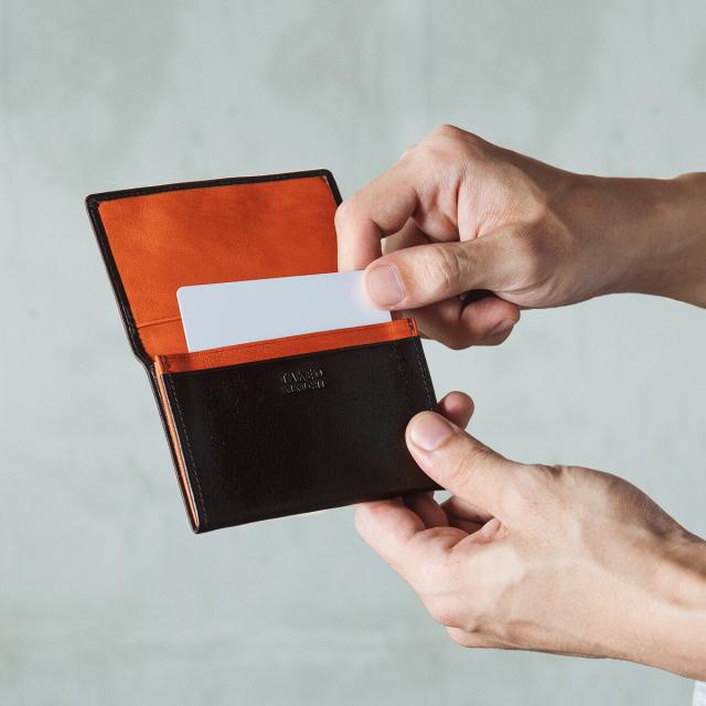 レビュー投稿で+5％還元】タケオキクチ 名刺入れ アルド 牛革 本革