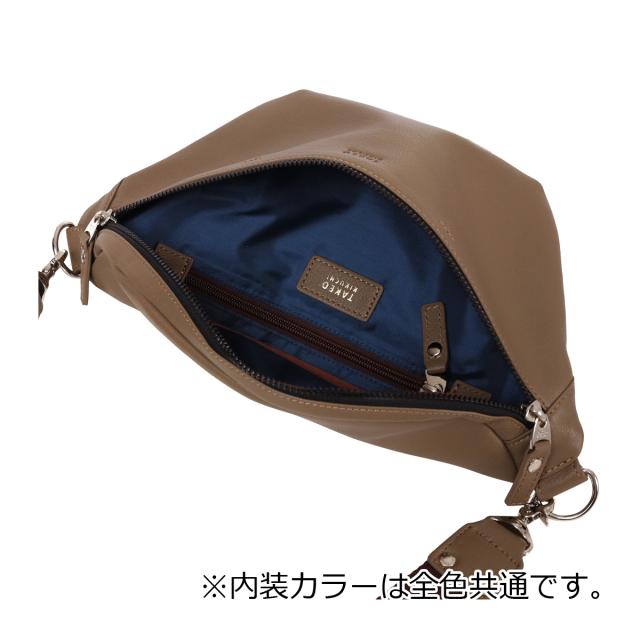【レビュー投稿で+5％還元】タケオキクチ ボディバッグ ショルダーバッグ 斜め掛け 横型 ワンショルダー メンズ 709911 フィル TAKEO KIKUCHI カジュアル 軽量 弱撥水 山羊革 レザー 本革_5