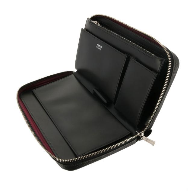 レビュー投稿で+5％還元】タケオキクチ 長財布 ファン 多機能 本革