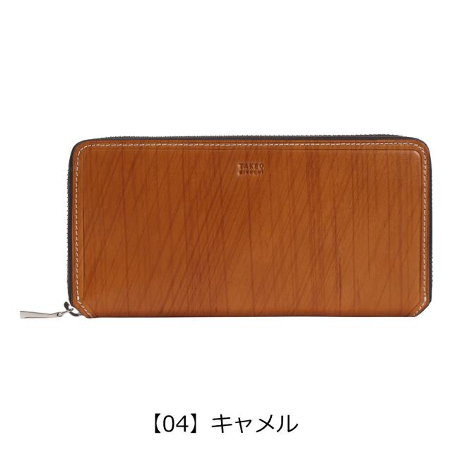 レビュー投稿で+5％還元】タケオキクチ 長財布 本革 ラウンド
