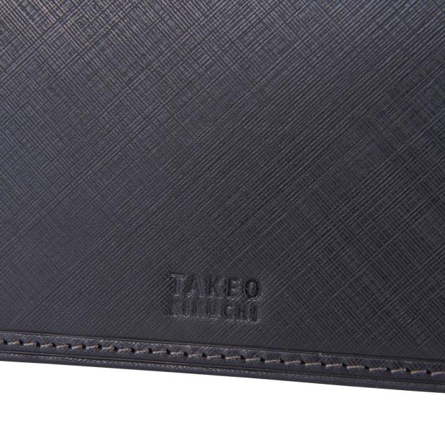 【レビュー投稿で+5％還元】タケオキクチ 名刺入れ 本革 メンズ シグマ 727625 TAKEO KIKUCHI カードケース 牛革 エンボスレザー_8