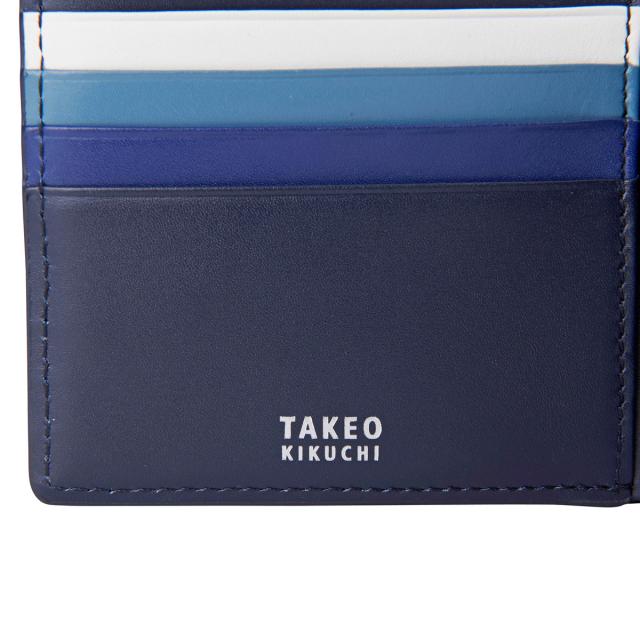 レビュー投稿で+5％還元】タケオキクチ 二つ折り財布 本革 シグマ