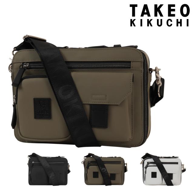 【レビュー投稿で+5％還元】タケオキクチ ショルダーバッグ お財布ショルダー お財布バッグ ハンドバッグ 2way 横型 カード収納 メンズ 732123 ベルクロ II TAKEO KIKUCHI 40周年記念 クリスマス_mp