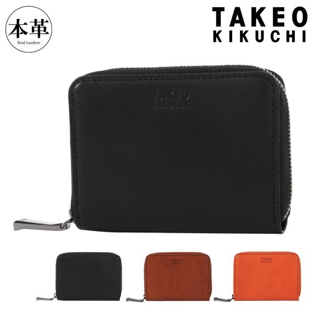 【レビュー投稿で+5％還元】タケオキクチ 小銭入れ ケース カード入れ カードケース ラウンドファスナー マルチケース コンパクト メンズ 740601 ヘリテージ TAKEO KIKUCHI カジュアル ヌメ 牛革 本革 レザー 40周年 クリスマス_mp