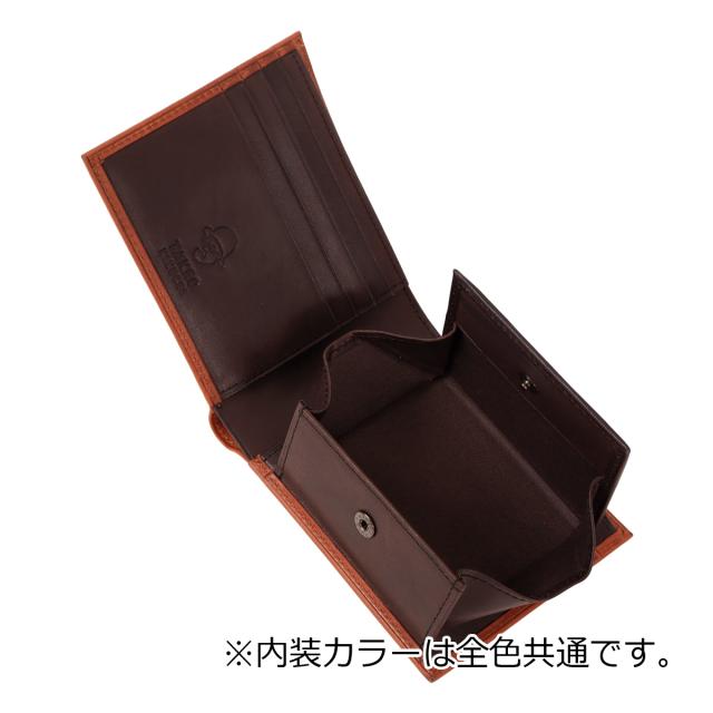 【レビュー投稿で+5％還元】タケオキクチ 二つ折り財布 財布 二つ折り 折り財布 ミニ財布 小銭入れあり 札入れ コンパクト 薄め 740605 ヘリテージ TAKEO KIKUCHI カジュアル ヌメ 牛革 本革 レザー 40周年_5