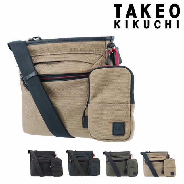 【レビュー投稿で+5％還元】タケオキクチ ショルダーバッグ スプリット メンズ 743114 TAKEO KIKUCHI ミニショルダー 斜めがけ 縦型