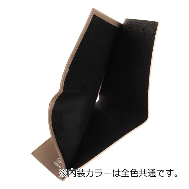 【レビュー投稿で+5％還元】タケオキクチ 二つ折り財布 本革 軽量 744613 クラーク TAKEO KIKUCHI 札入れ 小銭入れなし 薄型 レザー 財布 二つ折り_4