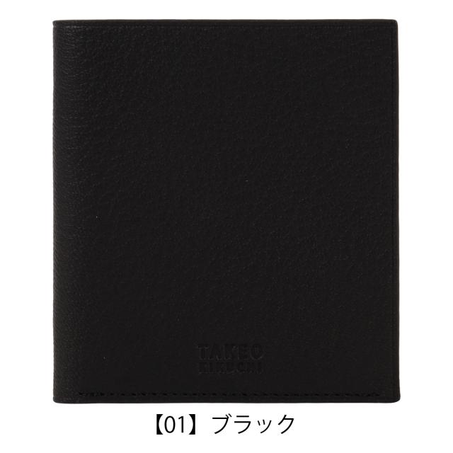 【レビュー投稿で+5％還元】タケオキクチ 二つ折り財布 本革 軽量 744613 クラーク TAKEO KIKUCHI 札入れ 小銭入れなし 薄型 レザー 財布 二つ折り_7