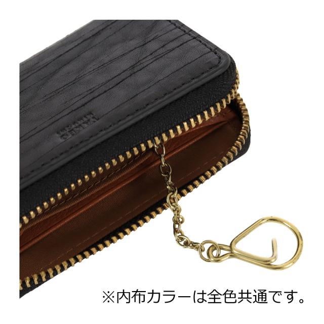 【レビュー投稿で+5％還元】タケオキクチ 小銭入れ カードケース ラウンドファスナー 本革 レザー ハーベイ 747611 TAKEO KIKUCHI ミニ財布 キーチェーン 牛革_5