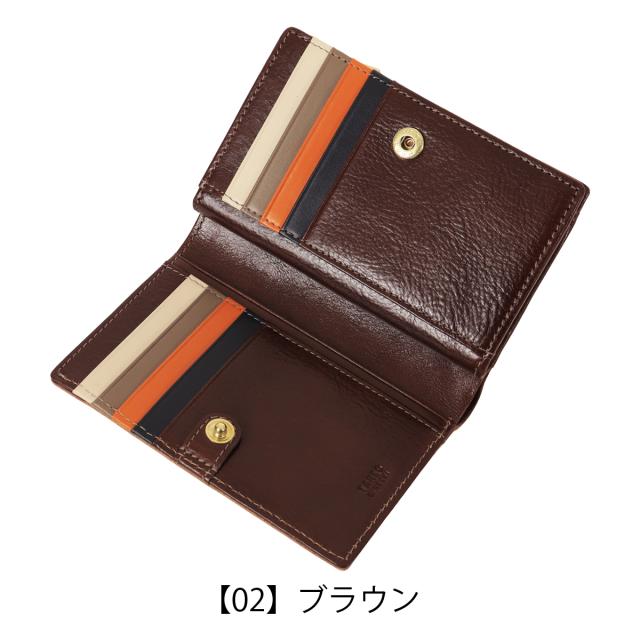 【レビュー投稿で+5％還元】タケオキクチ 財布 二つ折り 二つ折り財布 ミドルウォレット セミ長札 カード入れ 札入れ 小銭入れ メンズ レディース Idea イデア 756605 TAKEO KIKUCHI 本革 牛革 レザー_11