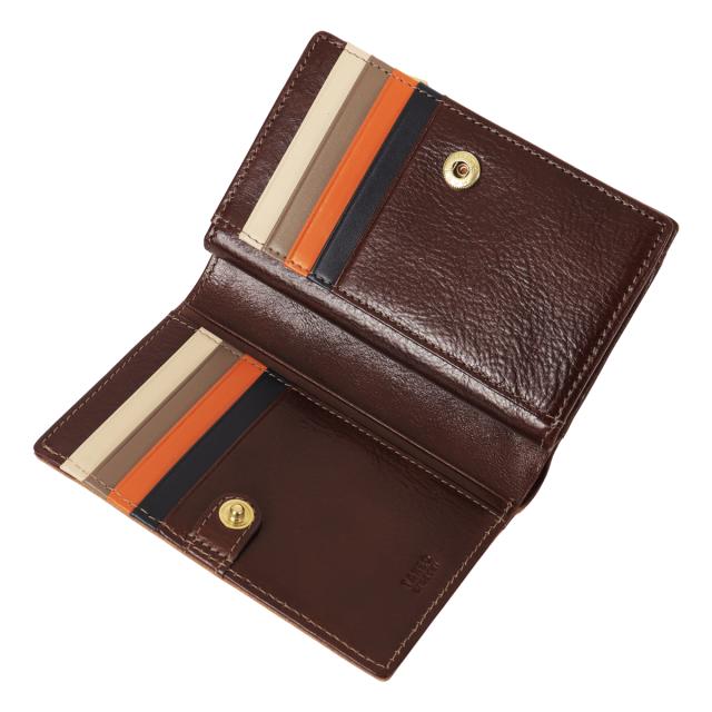 【レビュー投稿で+5％還元】タケオキクチ 財布 二つ折り 二つ折り財布 ミドルウォレット セミ長札 カード入れ 札入れ 小銭入れ メンズ レディース Idea イデア 756605 TAKEO KIKUCHI 本革 牛革 レザー_4