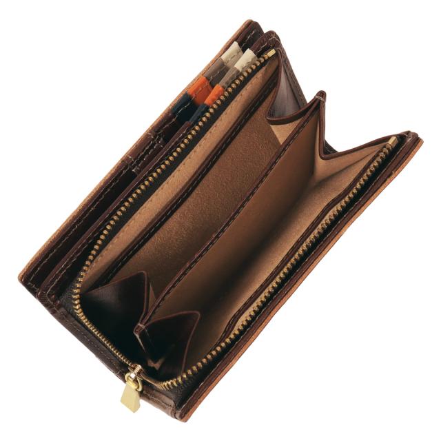 レビュー投稿で+5％還元】タケオキクチ 財布 二つ折り 二つ折り財布