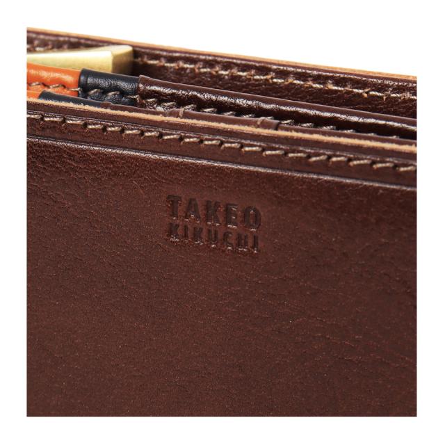 レビュー投稿で+5％還元】タケオキクチ 財布 二つ折り 二つ折り財布