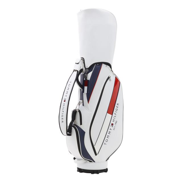 【レビュー投稿で+5％還元】トミーヒルフィガー ゴルフ キャディバッグ カート型 5分割 9型 46インチ対応 3.2kg ベーシック メンズ レディースTHMG4SC5  