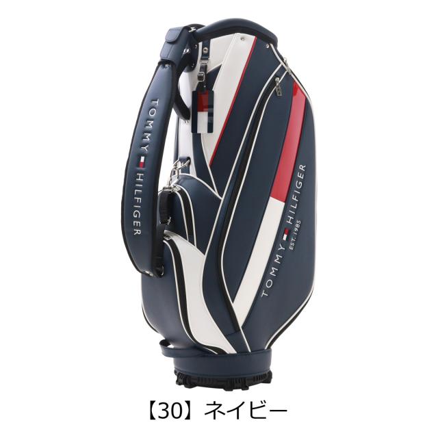 【レビュー投稿で+5％還元】トミーヒルフィガー ゴルフ キャディバッグ カート型 5分割 9型 46インチ対応 3.2kg ベーシック メンズ レディースTHMG4SC5  