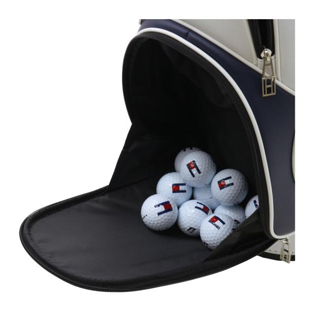 【レビュー投稿で+5％還元】トミーヒルフィガー ゴルフ キャディバッグ カート型 5分割 9型 46インチ対応 3.2kg ベーシック メンズ レディースTHMG4SC5  