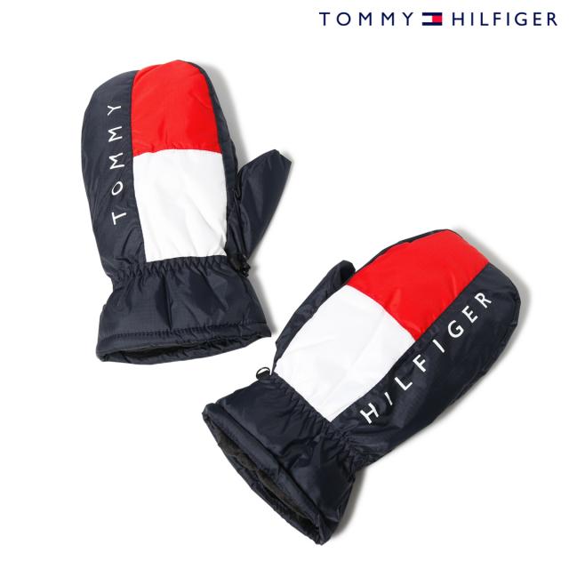 【レビュー投稿で+5％還元】トミーヒルフィガー ゴルフ ミトン 手袋 THMG8FM7 Tommy Hilfiger グローブ ハンドウォーマー トリコロール ゴルフウェア 防寒 sh_of agesugi_sfa