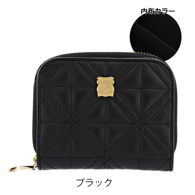 【レビュー投稿で+5％還元】二つ折り財布 本革 レディース 日本製 エフィー TK3-015 efffy | キルティング キルト 羊革 ステッチ クリスマス_mp クリスマス_wp レビュー投稿で+5％還元】二つ折り財布 本革 レディース 日本製