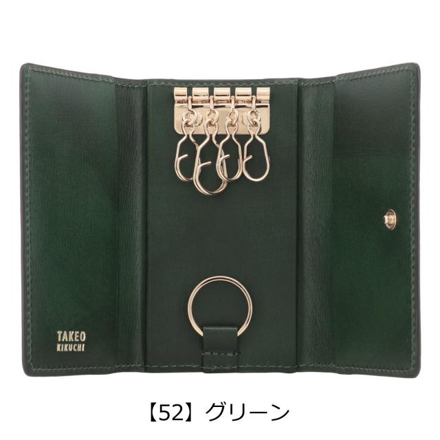 レビュー投稿で+5％還元】タケオキクチ キーケース 本革 メンズ ルーナ
