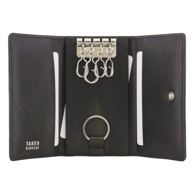 レビュー投稿で+5％還元】タケオキクチ キーケース 本革 メンズ ルーナ