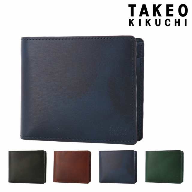 【レビュー投稿で+5％還元】タケオキクチ 二つ折り財布 本革 メンズ ルーナ 7120121 TAKEO KIKUCHI | 牛革 レザー 開運 一粒万倍日