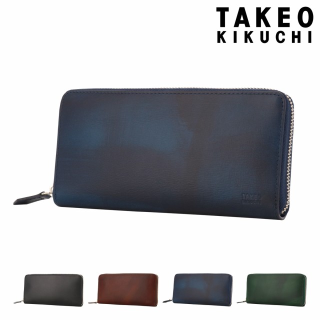 【レビュー投稿で+5％還元】タケオキクチ 長財布 ラウンドファスナー 本革 メンズ ルーナ 7150122 TAKEO KIKUCHI | 牛革 レザー 開運 一