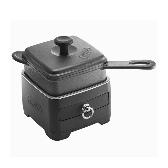 【レビュー投稿で+5％還元】トフィー 電気スキレット 電気鍋 1.2L K-SK1 Toffy｜ホットスキレット スキレット 無水鍋 フライパン 蓋 フタ付き キャンプ レジャー アウトドア キッチン家電 調理器具 シンプル おしゃれ かわいい 1年保証 クリスマス_mp